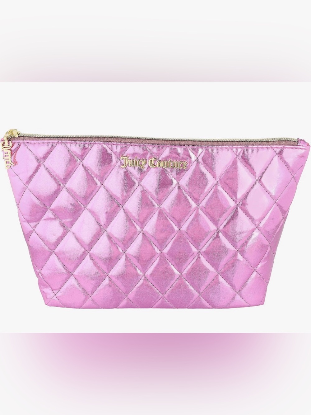 Juicy Couture Shiny Pink Travel/Cosmetic Bag